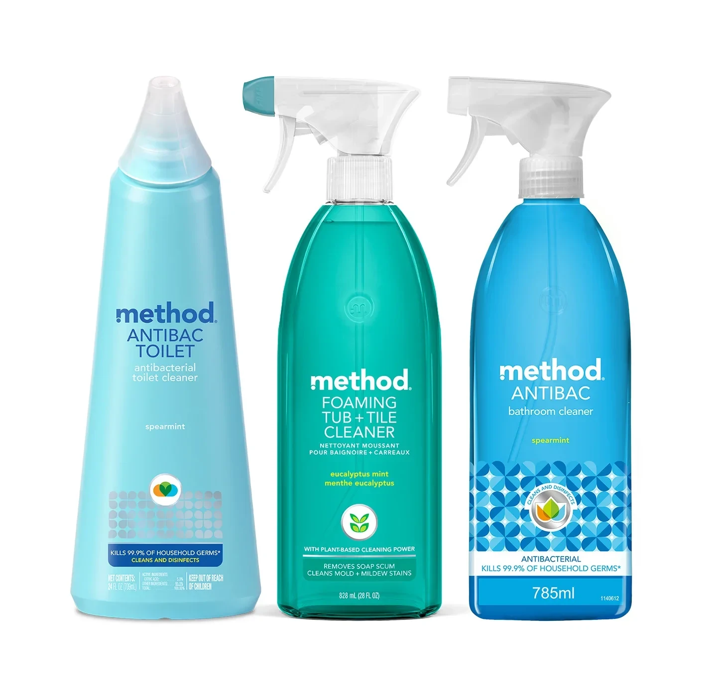A range of Method bathroom cleaning products